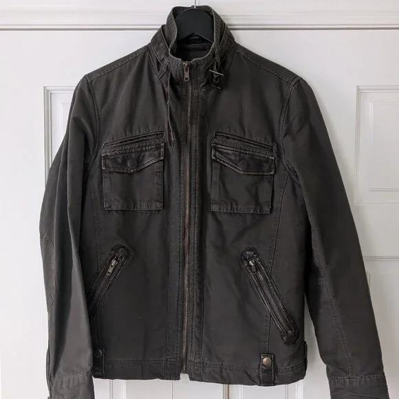 Guess khaki jacket youth size 16 18
